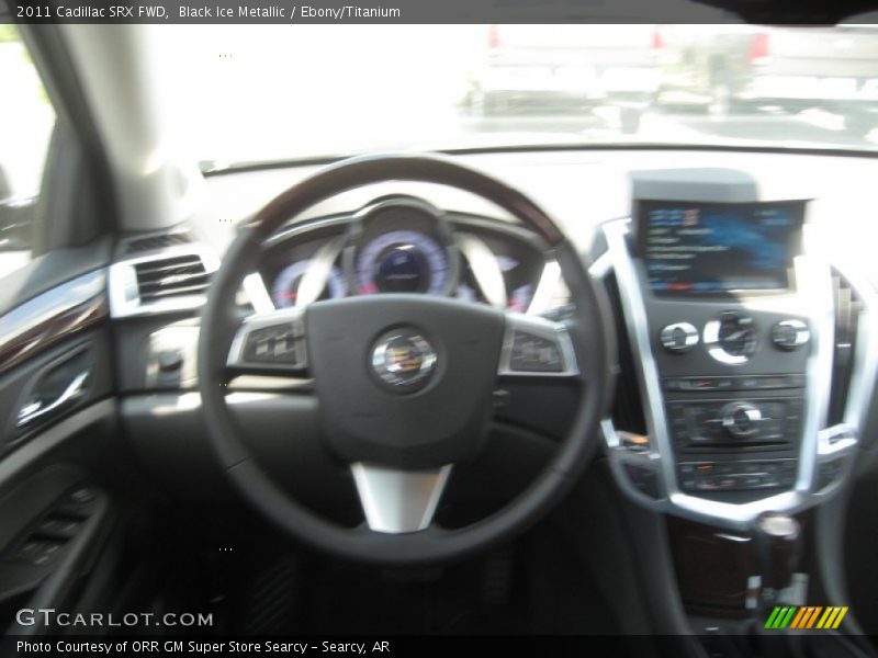 Black Ice Metallic / Ebony/Titanium 2011 Cadillac SRX FWD