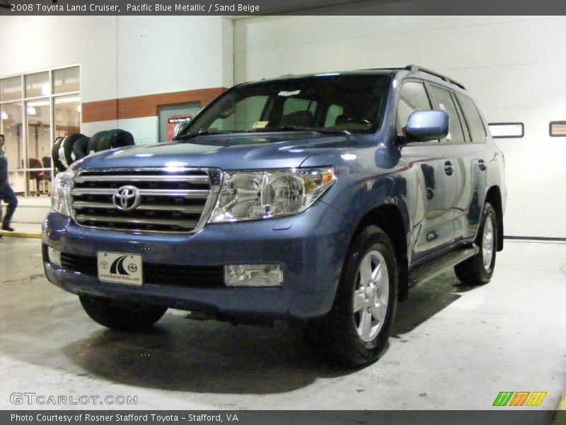 Pacific Blue Metallic / Sand Beige 2008 Toyota Land Cruiser