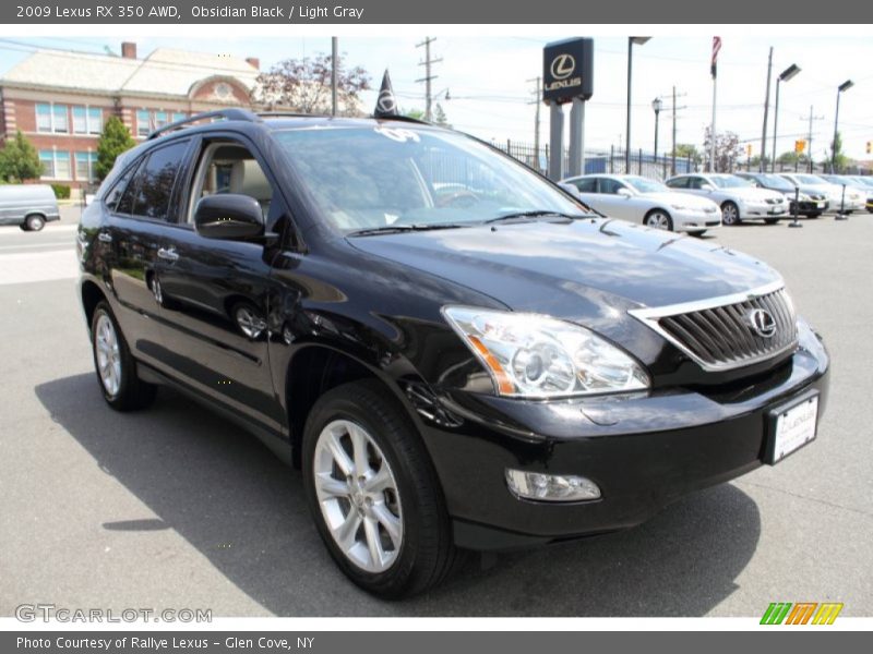 Obsidian Black / Light Gray 2009 Lexus RX 350 AWD