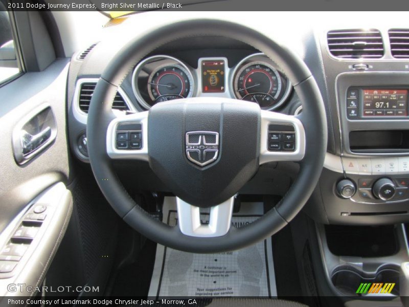 Bright Silver Metallic / Black 2011 Dodge Journey Express