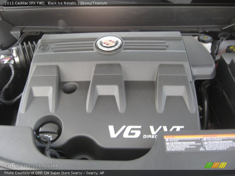Black Ice Metallic / Ebony/Titanium 2011 Cadillac SRX FWD