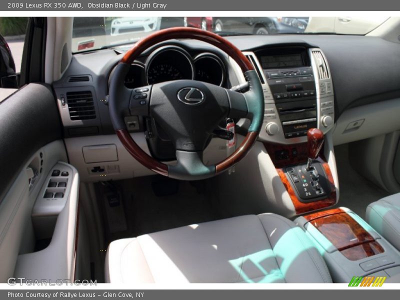 Obsidian Black / Light Gray 2009 Lexus RX 350 AWD