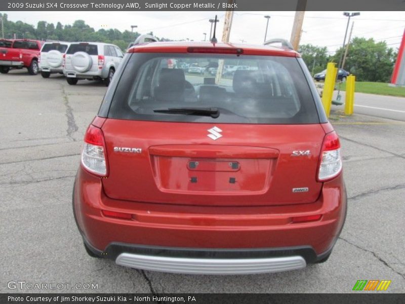 Sunlight Copper Metallic / Black 2009 Suzuki SX4 Crossover Technology AWD