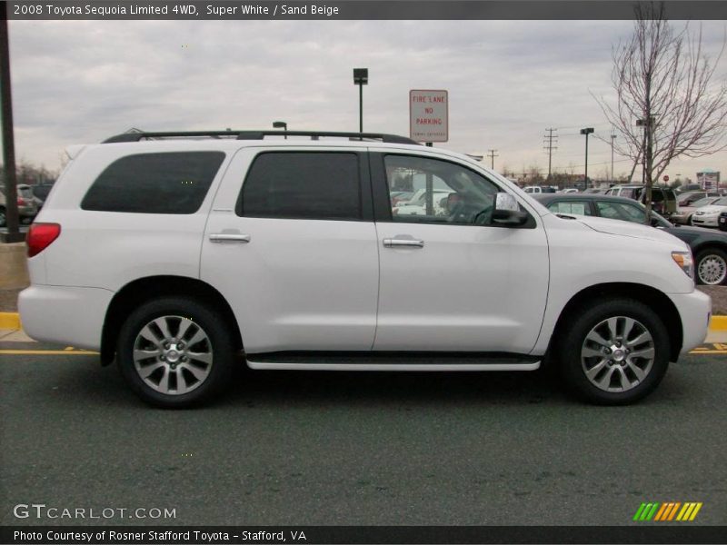 Super White / Sand Beige 2008 Toyota Sequoia Limited 4WD