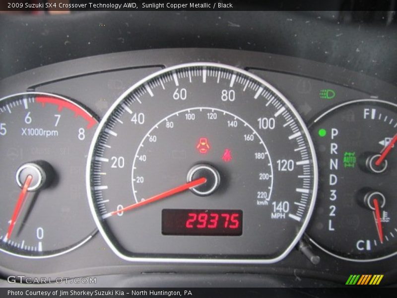  2009 SX4 Crossover Technology AWD Crossover Technology AWD Gauges