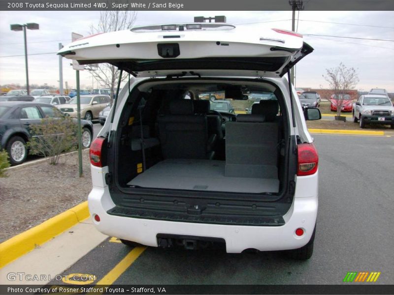 Super White / Sand Beige 2008 Toyota Sequoia Limited 4WD