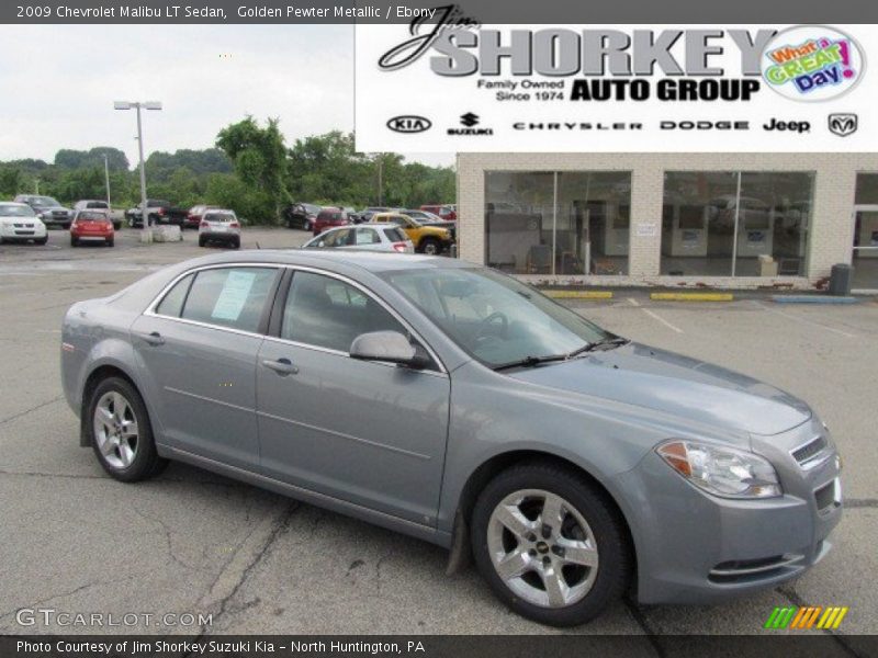 Golden Pewter Metallic / Ebony 2009 Chevrolet Malibu LT Sedan