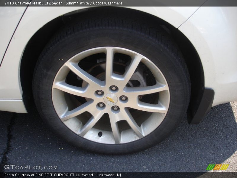 Summit White / Cocoa/Cashmere 2010 Chevrolet Malibu LTZ Sedan
