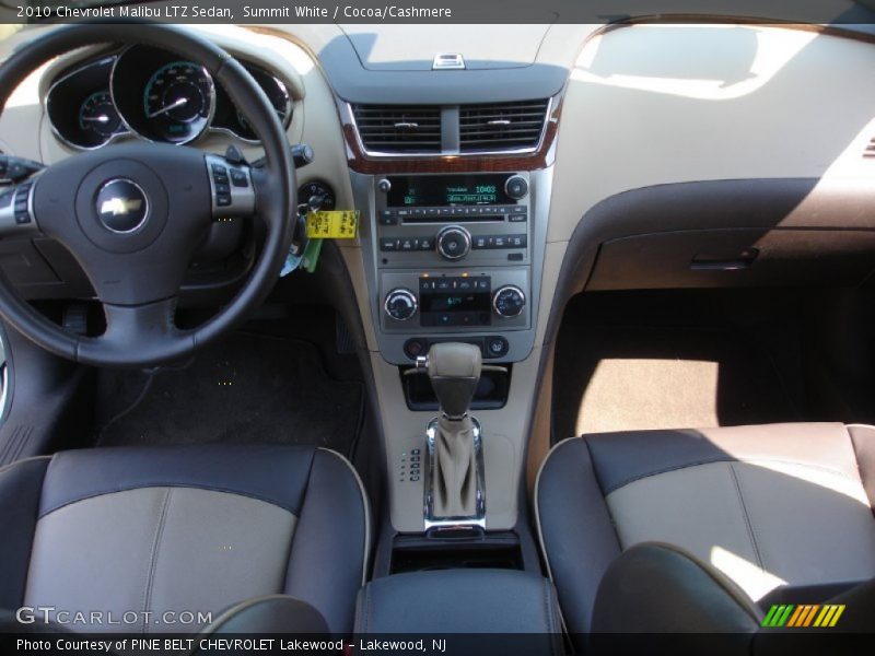 Summit White / Cocoa/Cashmere 2010 Chevrolet Malibu LTZ Sedan