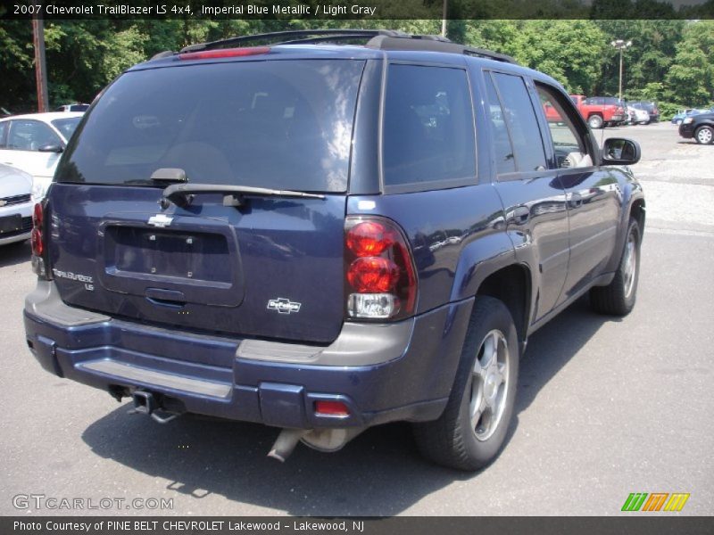 Imperial Blue Metallic / Light Gray 2007 Chevrolet TrailBlazer LS 4x4