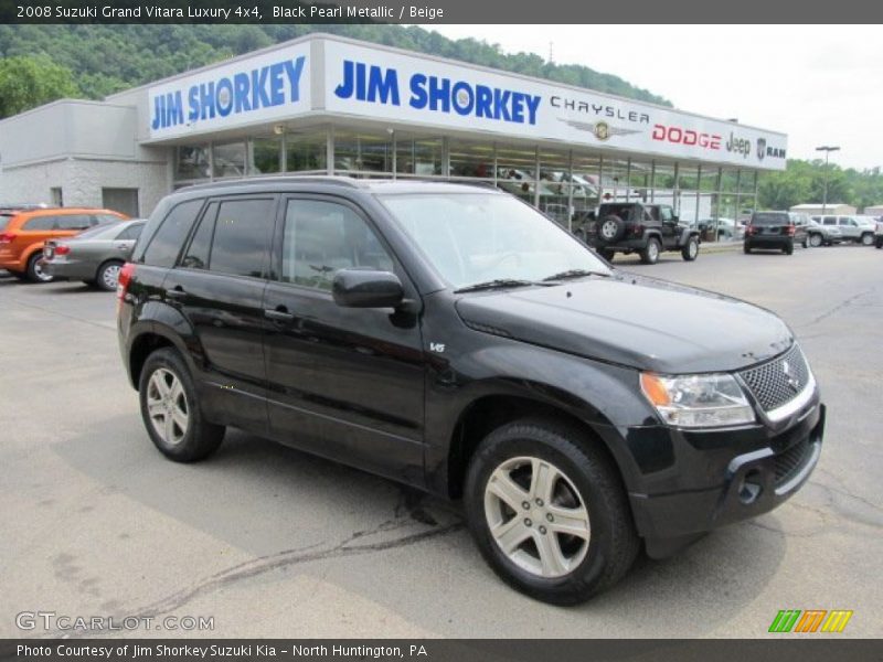 Black Pearl Metallic / Beige 2008 Suzuki Grand Vitara Luxury 4x4