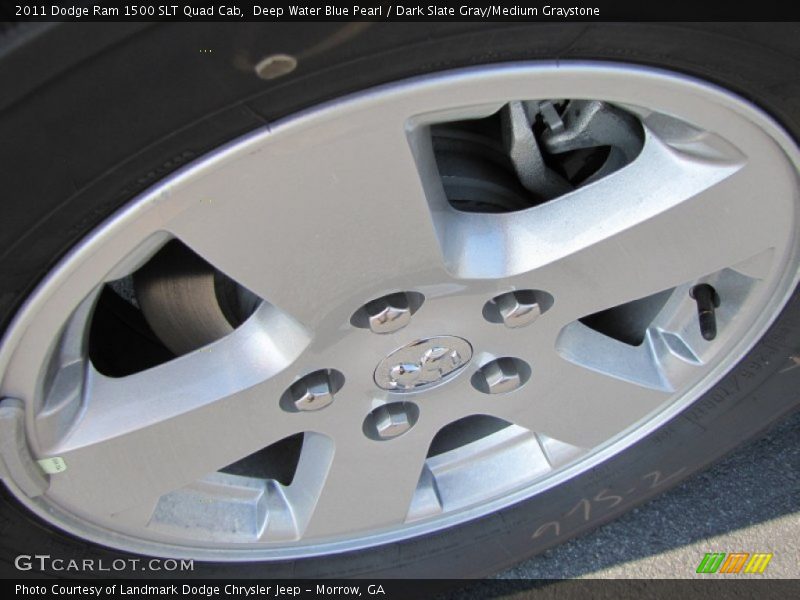 Deep Water Blue Pearl / Dark Slate Gray/Medium Graystone 2011 Dodge Ram 1500 SLT Quad Cab
