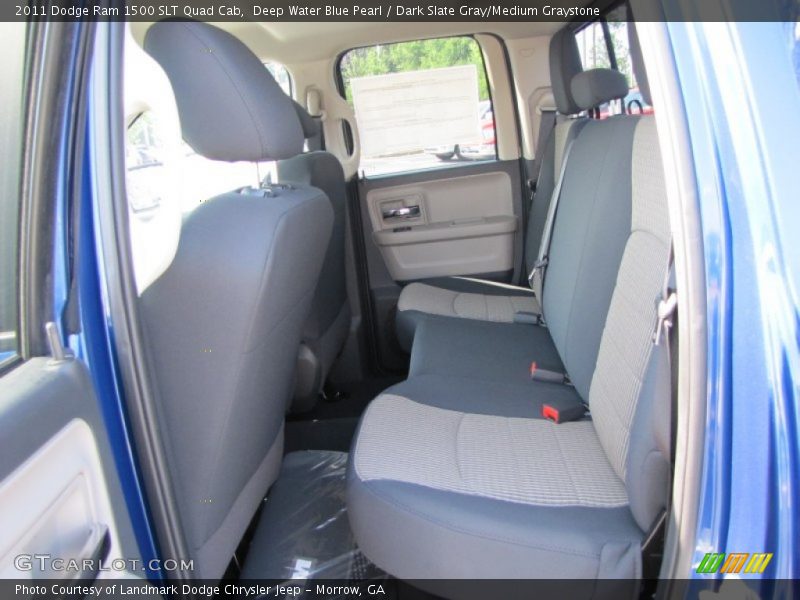 Deep Water Blue Pearl / Dark Slate Gray/Medium Graystone 2011 Dodge Ram 1500 SLT Quad Cab