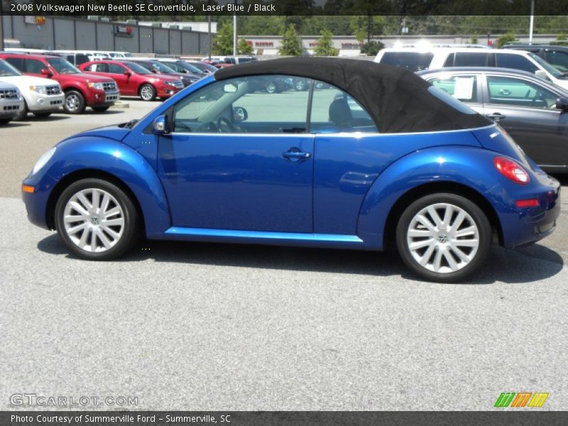 Laser Blue / Black 2008 Volkswagen New Beetle SE Convertible
