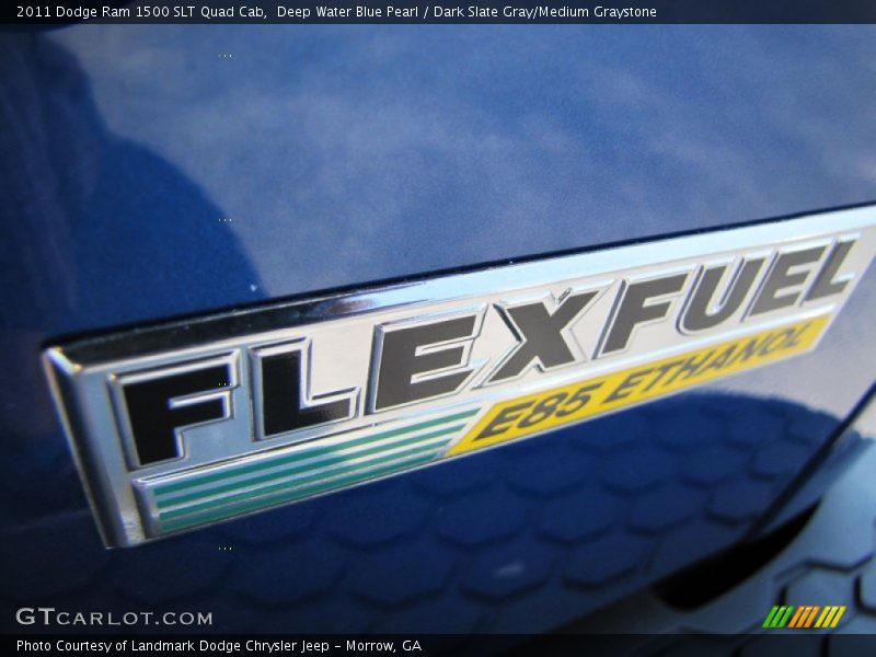 Deep Water Blue Pearl / Dark Slate Gray/Medium Graystone 2011 Dodge Ram 1500 SLT Quad Cab