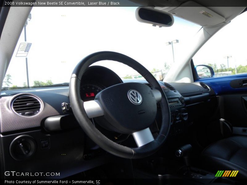 Laser Blue / Black 2008 Volkswagen New Beetle SE Convertible