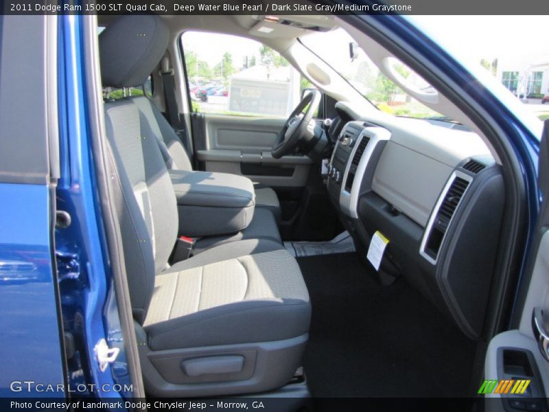 Deep Water Blue Pearl / Dark Slate Gray/Medium Graystone 2011 Dodge Ram 1500 SLT Quad Cab