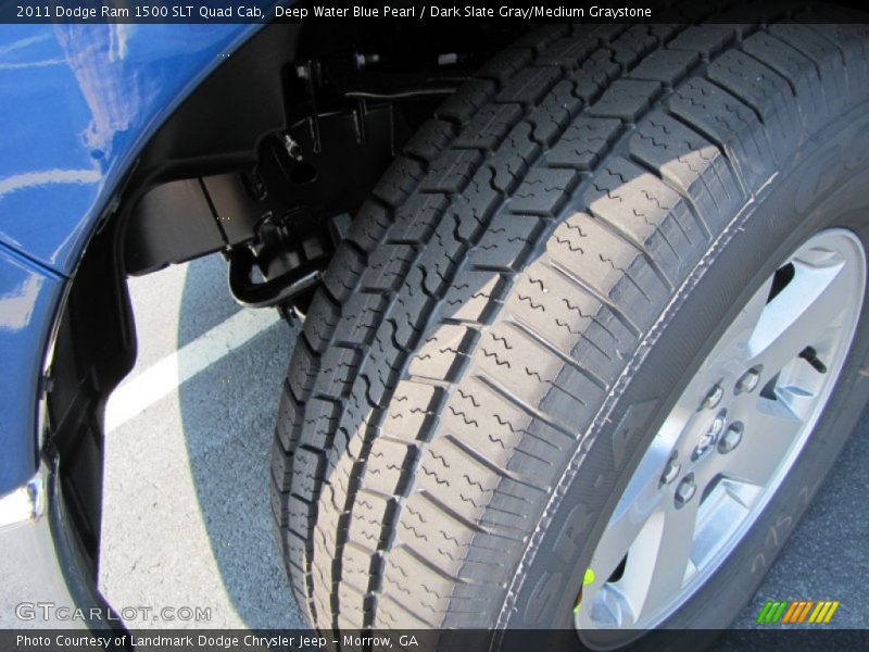 Deep Water Blue Pearl / Dark Slate Gray/Medium Graystone 2011 Dodge Ram 1500 SLT Quad Cab