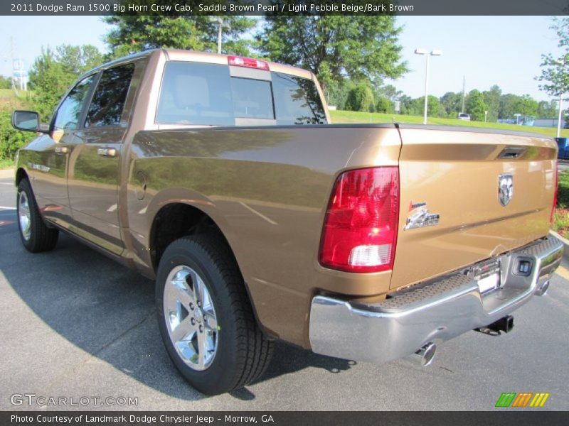 Saddle Brown Pearl / Light Pebble Beige/Bark Brown 2011 Dodge Ram 1500 Big Horn Crew Cab