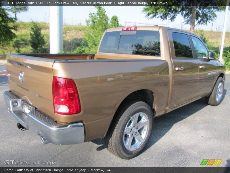 Saddle Brown Pearl / Light Pebble Beige/Bark Brown 2011 Dodge Ram 1500 Big Horn Crew Cab