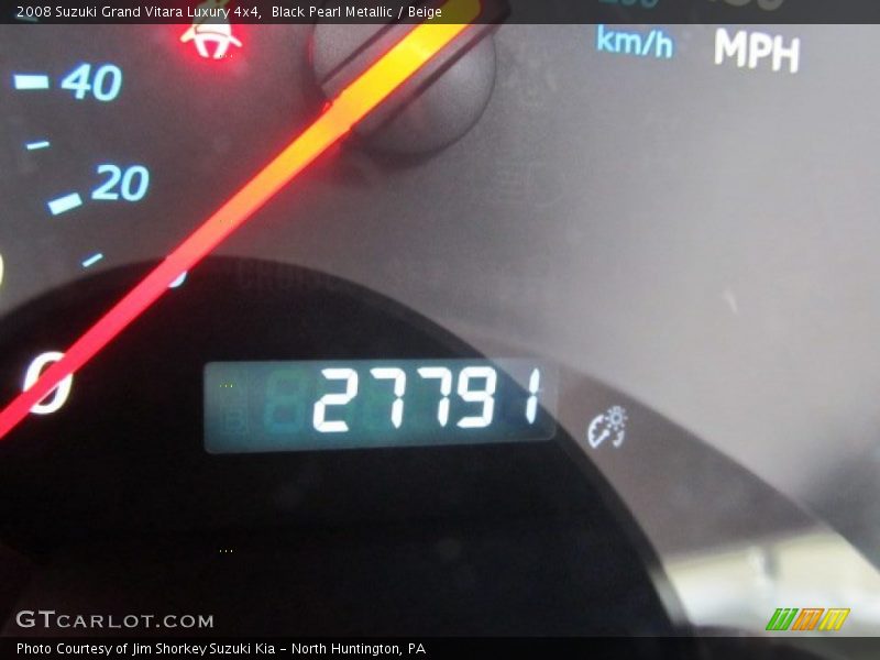 Black Pearl Metallic / Beige 2008 Suzuki Grand Vitara Luxury 4x4