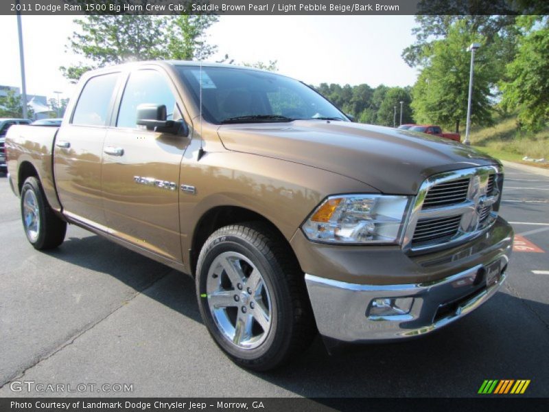 Saddle Brown Pearl / Light Pebble Beige/Bark Brown 2011 Dodge Ram 1500 Big Horn Crew Cab