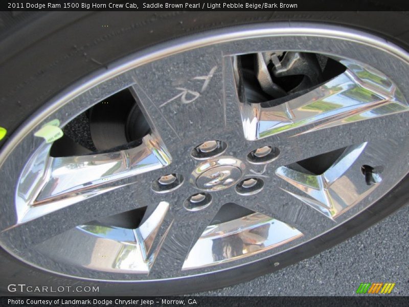 Saddle Brown Pearl / Light Pebble Beige/Bark Brown 2011 Dodge Ram 1500 Big Horn Crew Cab