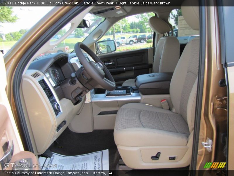 Saddle Brown Pearl / Light Pebble Beige/Bark Brown 2011 Dodge Ram 1500 Big Horn Crew Cab