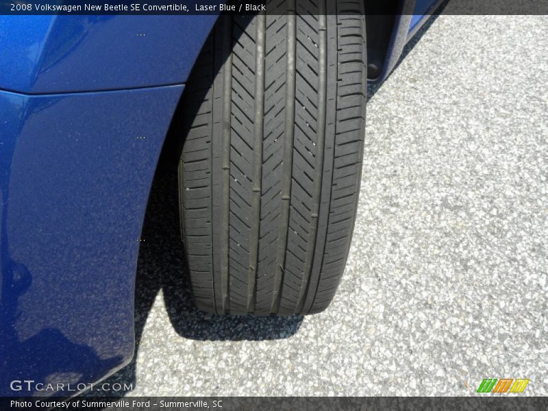 Laser Blue / Black 2008 Volkswagen New Beetle SE Convertible