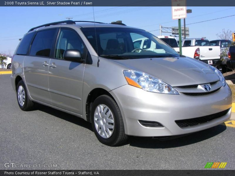 Silver Shadow Pearl / Fawn 2008 Toyota Sienna LE