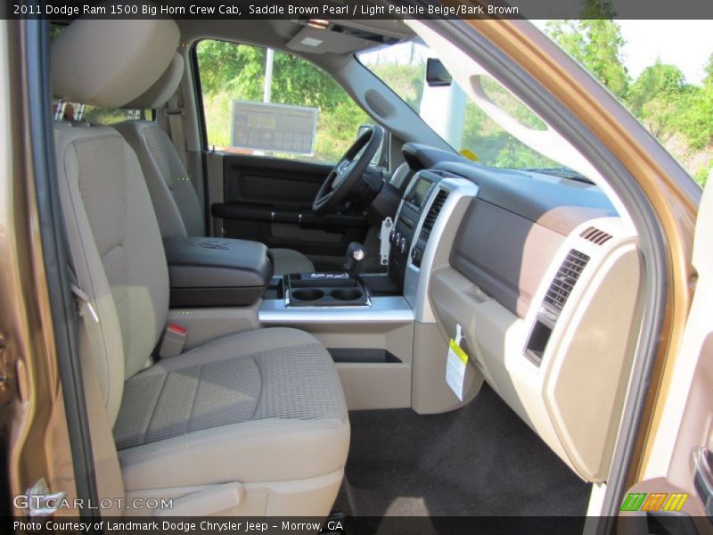 Saddle Brown Pearl / Light Pebble Beige/Bark Brown 2011 Dodge Ram 1500 Big Horn Crew Cab