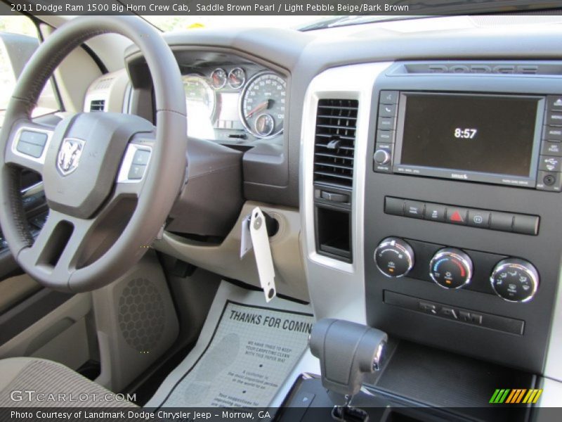 Saddle Brown Pearl / Light Pebble Beige/Bark Brown 2011 Dodge Ram 1500 Big Horn Crew Cab