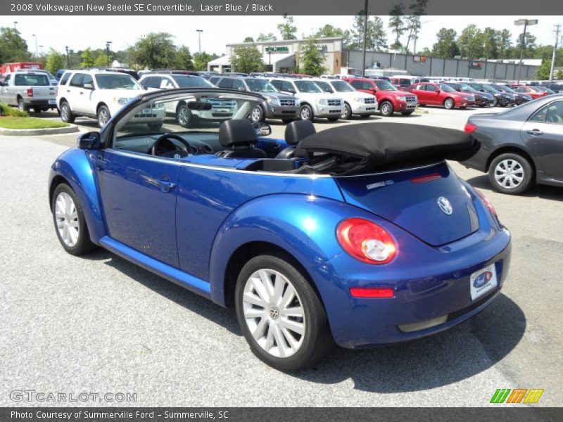 Laser Blue / Black 2008 Volkswagen New Beetle SE Convertible