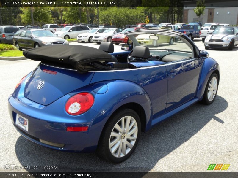Laser Blue / Black 2008 Volkswagen New Beetle SE Convertible