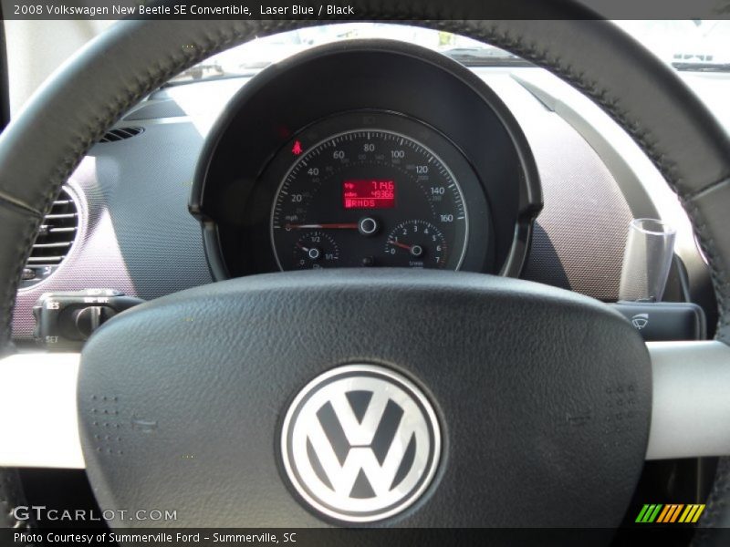 Laser Blue / Black 2008 Volkswagen New Beetle SE Convertible
