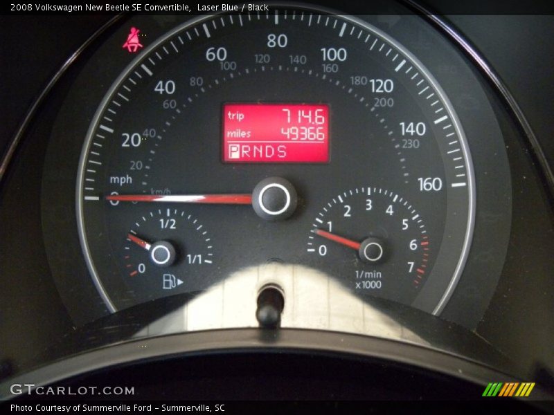 Laser Blue / Black 2008 Volkswagen New Beetle SE Convertible
