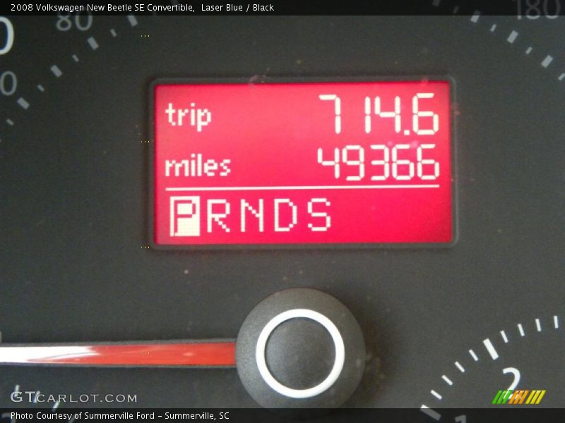 Laser Blue / Black 2008 Volkswagen New Beetle SE Convertible