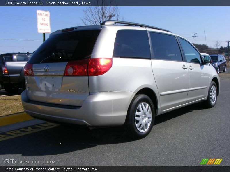 Silver Shadow Pearl / Fawn 2008 Toyota Sienna LE