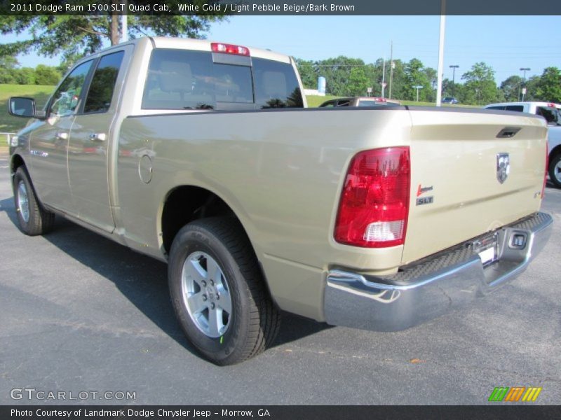 White Gold / Light Pebble Beige/Bark Brown 2011 Dodge Ram 1500 SLT Quad Cab