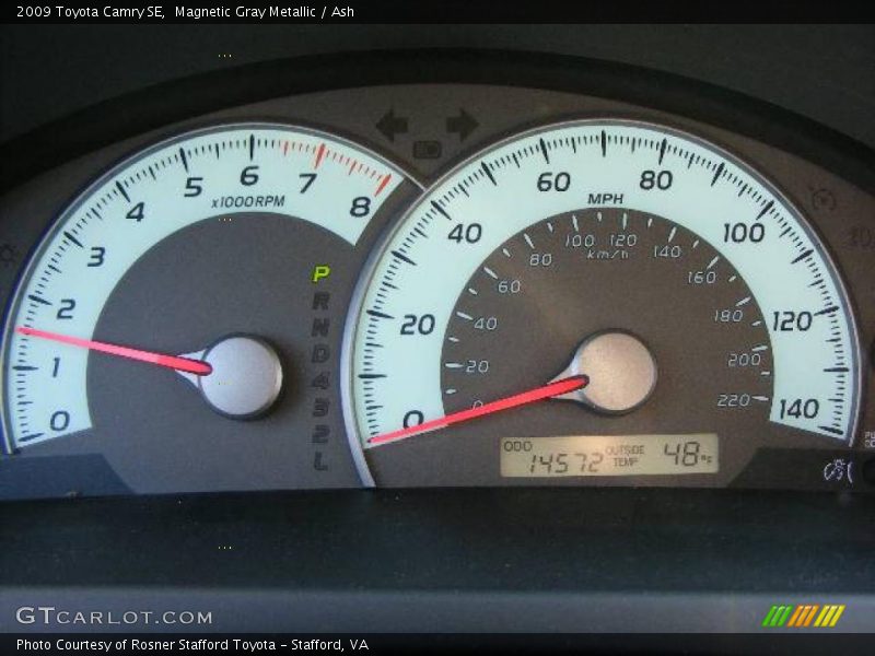 Magnetic Gray Metallic / Ash 2009 Toyota Camry SE