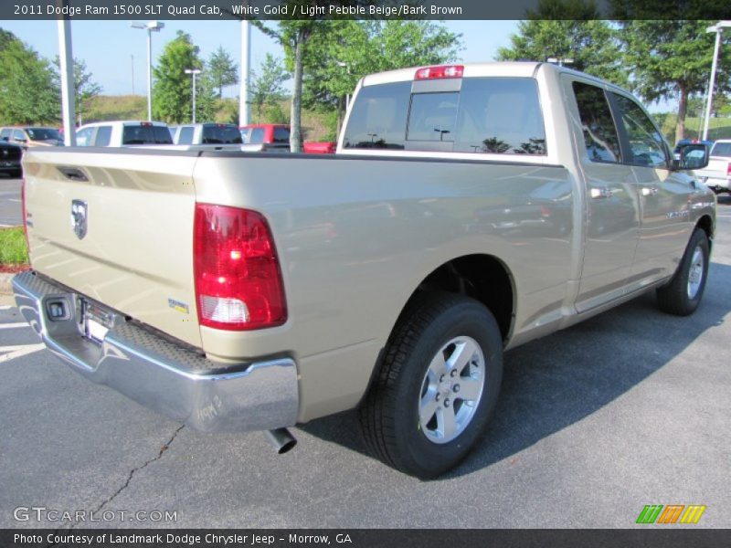 White Gold / Light Pebble Beige/Bark Brown 2011 Dodge Ram 1500 SLT Quad Cab