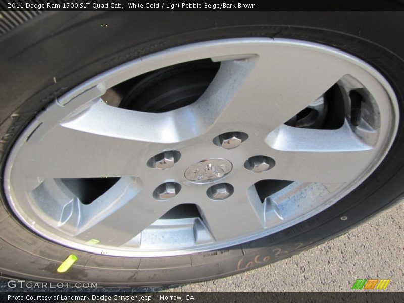 White Gold / Light Pebble Beige/Bark Brown 2011 Dodge Ram 1500 SLT Quad Cab