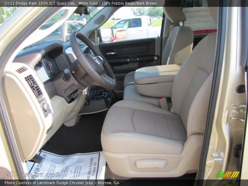 White Gold / Light Pebble Beige/Bark Brown 2011 Dodge Ram 1500 SLT Quad Cab