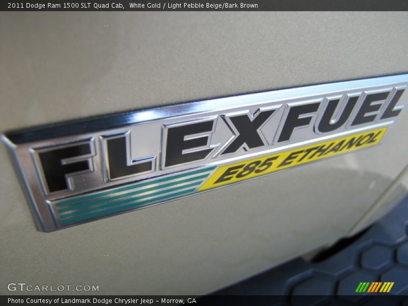 White Gold / Light Pebble Beige/Bark Brown 2011 Dodge Ram 1500 SLT Quad Cab