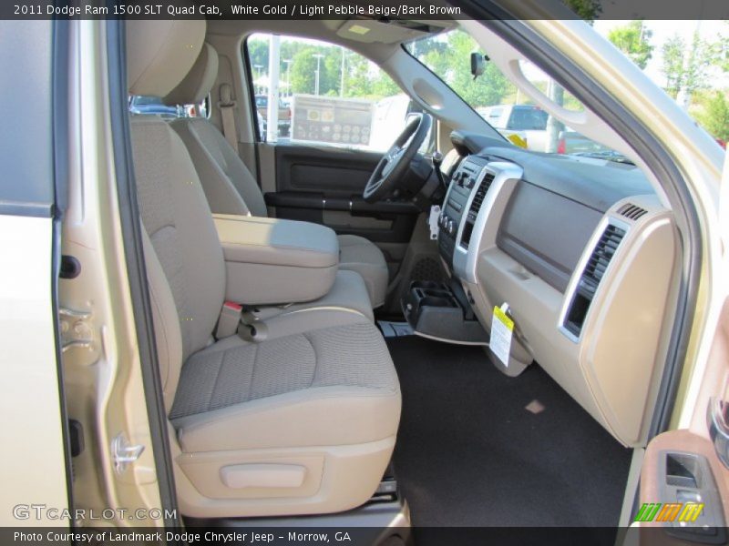 White Gold / Light Pebble Beige/Bark Brown 2011 Dodge Ram 1500 SLT Quad Cab