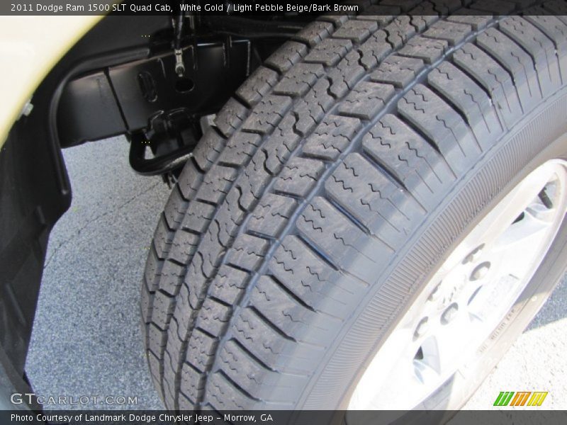 White Gold / Light Pebble Beige/Bark Brown 2011 Dodge Ram 1500 SLT Quad Cab