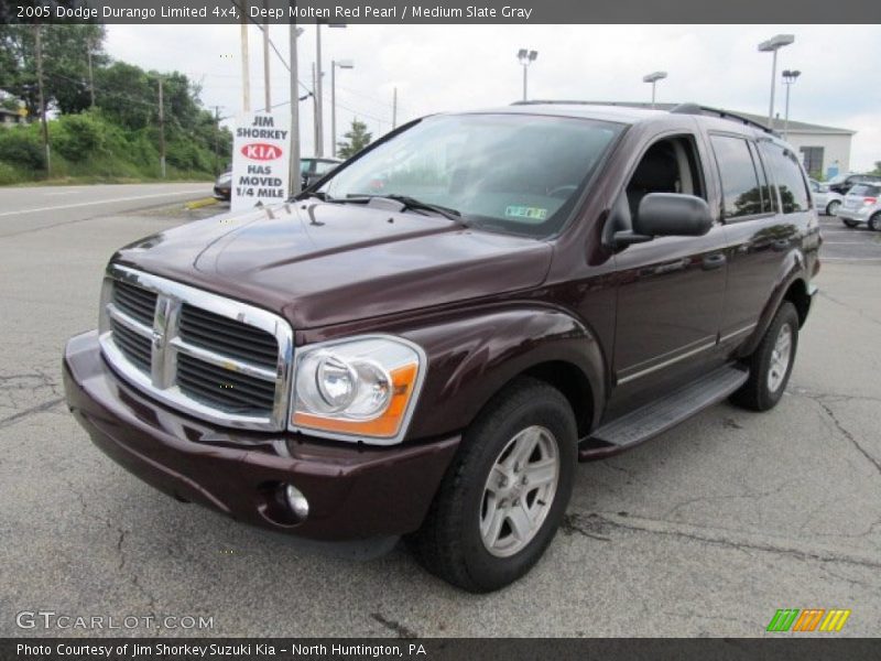 Deep Molten Red Pearl / Medium Slate Gray 2005 Dodge Durango Limited 4x4