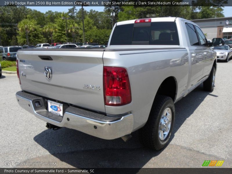 Bright Silver Metallic / Dark Slate/Medium Graystone 2010 Dodge Ram 2500 Big Horn Edition Crew Cab 4x4