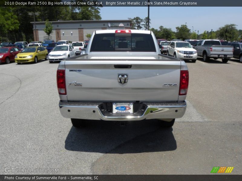 Bright Silver Metallic / Dark Slate/Medium Graystone 2010 Dodge Ram 2500 Big Horn Edition Crew Cab 4x4