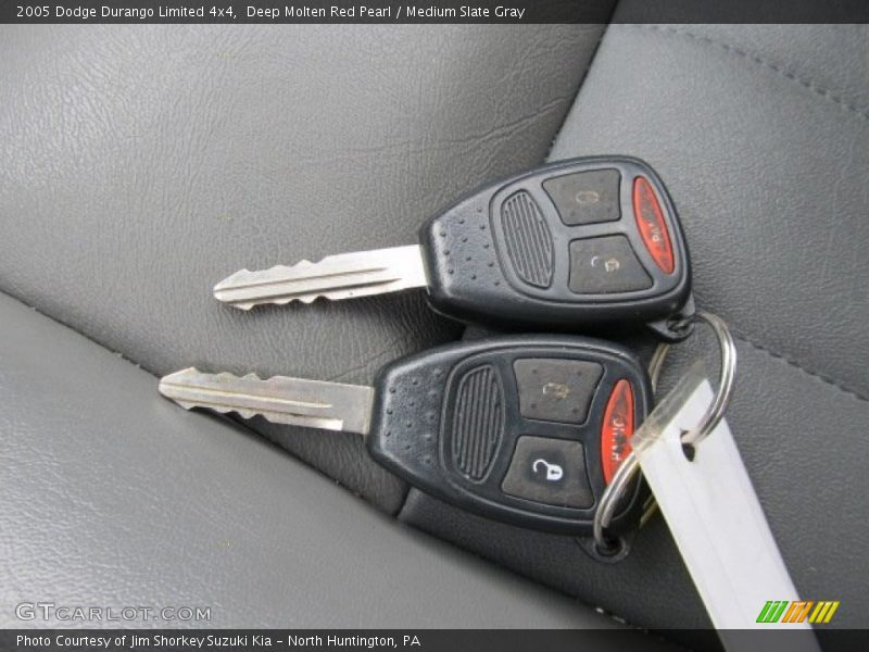 Deep Molten Red Pearl / Medium Slate Gray 2005 Dodge Durango Limited 4x4
